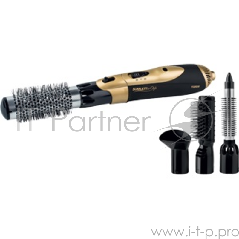 Фен-щетка Scarlett SC-HAS73I05 (черный с золотом)