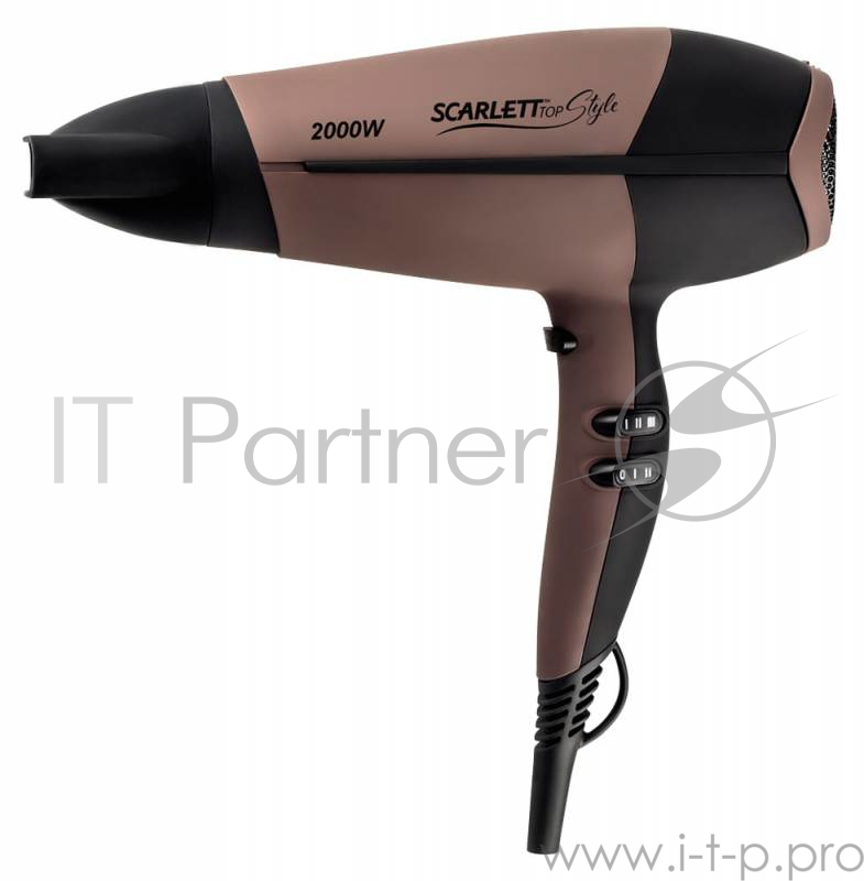 Фен Scarlett SC-HD70I08 2000Вт мокко/черный