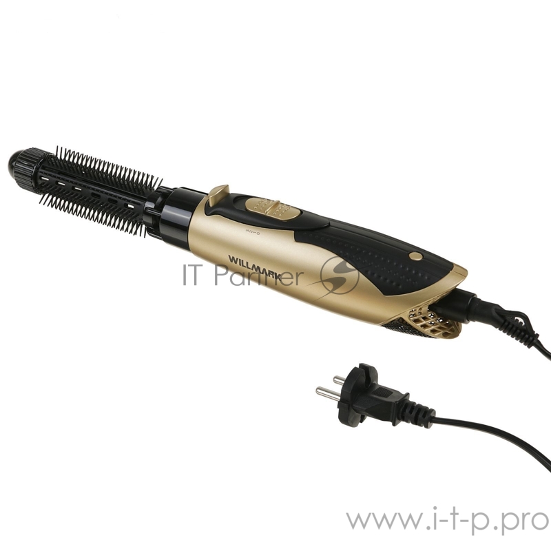 Фен-щетка WILLMARK WHS-0831 (золотой металлик, 3 насадки, 800W)