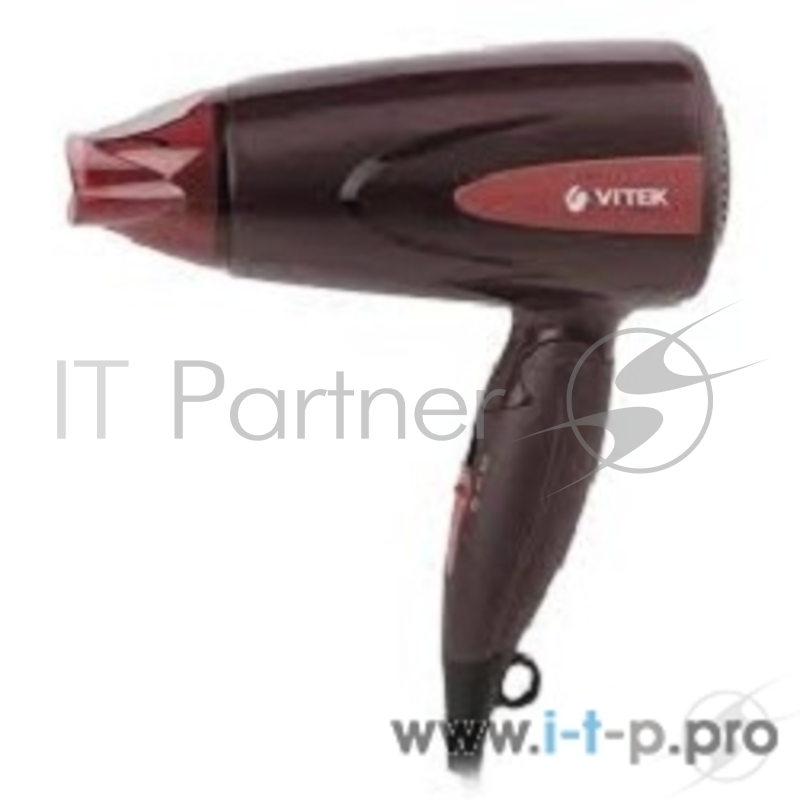 Фен VITEK VT-2261(BN) Мощность 1300 Вт. 2 режима температуры/ скорости воздушного потока.