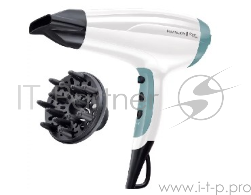 Фен REMINGTON D5216 Мощность 2300 Вт Количество режимов 6 Независимая регулировка нагрева и воздушного потока есть, режимов нагрева: 3, режимов интенсивности воздушного потока: 2 Дополнительные режимы подача холодного воздуха, ионизация Конструкция п