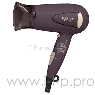 Фен DELTA LUX DL-0936 корич.с золотым: 1600 Вт, СКЛАДНАЯ РУЧКА (24)