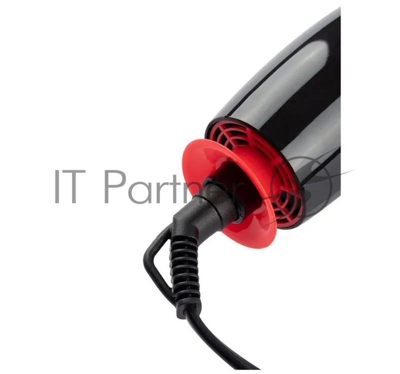 Фен-щетка ATLANTA, ATH-886 красн, 500Вт, 2 скорости, вращение-фиксация насадки, 2 насадки, защита от перегрева.