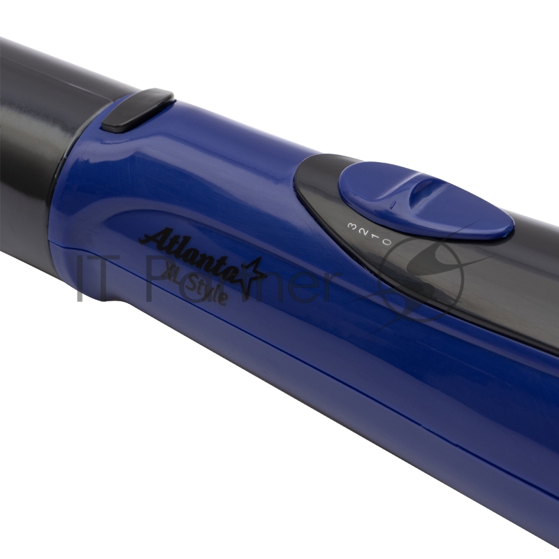 Фен-щетка ATLANTA, ATH-887 голуб, 500Вт, 2 скорости, вращение-фиксация насадки, защита от перегрева, 7 насадок.