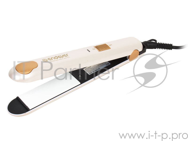 Стайлер (Щипцы для выпрямления волос) Endever Aurora 480, Мошность 45 Вт, Вращение нагревательной части на 360°, Нагрев до 180°, покрытие Ceramic coat