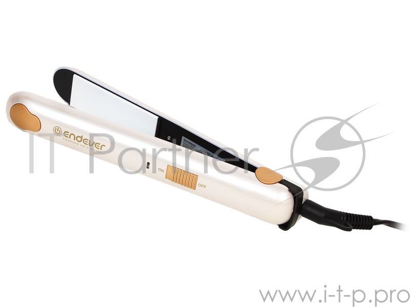 Стайлер (Щипцы для выпрямления волос) Endever Aurora 480, Мошность 45 Вт, Вращение нагревательной части на 360°, Нагрев до 180°, покрытие Ceramic coat