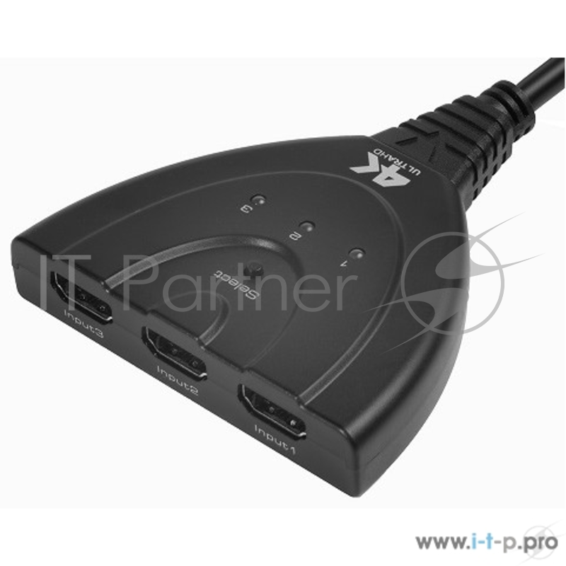 Переходник Greenconnect Переключатель HDMI 3 к 1 + USB port (GL-v301ZP)