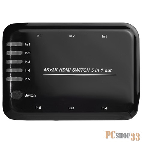 Переходник Greenconnect Переключатель HDMI 5 к 1 (GL-vTC06)