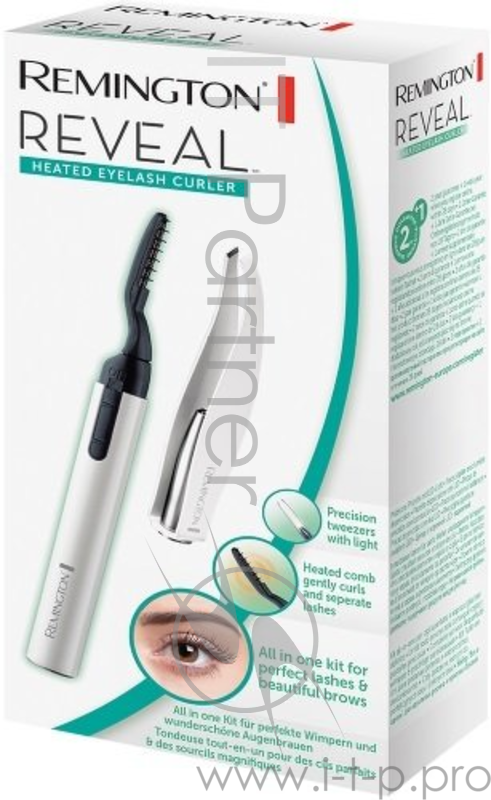 Щипцы Remington EC300, для подкручивания ресниц и ухода за лицом, подсветка, чехол, белый