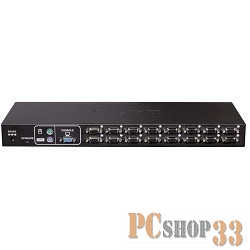 Переключатель D-Link KVM-450 16-портовый переключатель KVM с портами PS2/USB