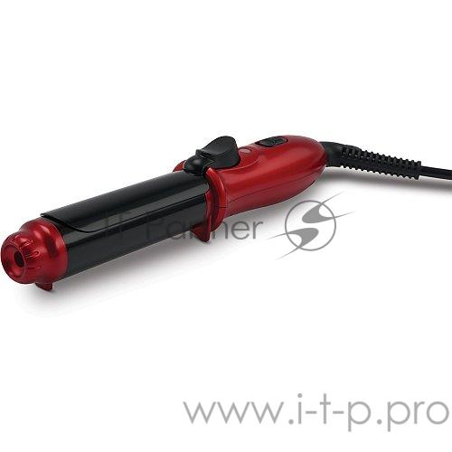 Щипцы Polaris PHS-2580MК (25вт, 25мм,керамика) красный/черный