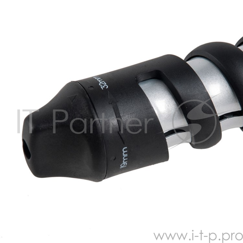 Щипцы Endever Aurora-495, стайлер, 40Вт, вращение нагрев. части, выбор диаметра локона, 1.9-3.2см, керамич. покрытие, быстрый нагрев, черный/розовый