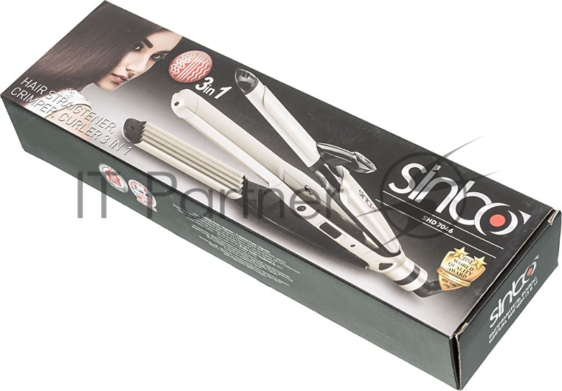 Выпрямитель Sinbo SHD 7046 55Вт черный/шампань (макс.темп.:200С)