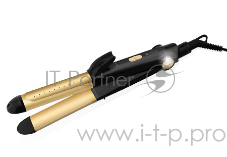 Выпрямитель Centek CT-2010 2В1: выпрямитель+щипцы для завивки, 60Вт, керамическое покрытие, 33мм