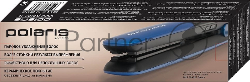 Выпрямитель Polaris PHS-2092TК(ПАРОВОЙ,LED, регулир.t,керамика)синий