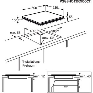 Варочная поверхность индукционная Electrolux EHG96341FK черный