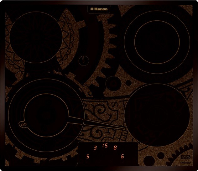 Варочная поверхность Hansa BHC63505 коричневый/черный