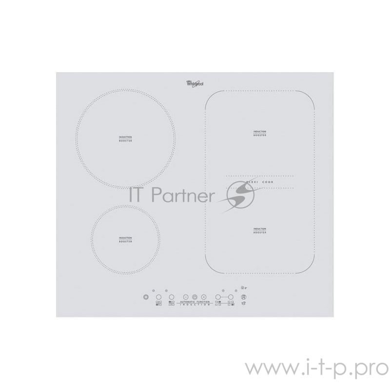 Встраиваемая варочная панель Whirlpool Встраиваемая варочная панель Whirlpool/ !! Индукция, 4 зоны, сенсор, таймер, белый