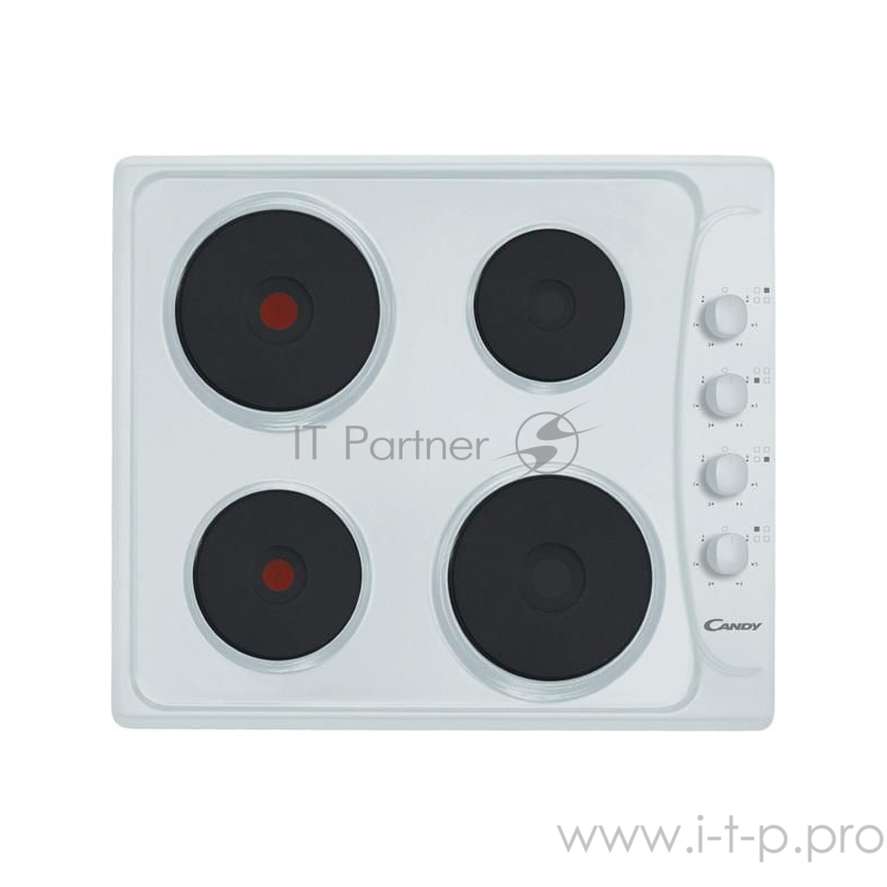 Поверхность независимая электрическая CANDY PLE 64 W Электрич. варочная панель (ШхГ) 58,5х51см. 4 радиальные зоны нагрева. 2 быстрые зоны нагрева. 6 ступеней нагрева. Защита от перегрева и авто отключение. Мощность 7,0 кВт. Цвет белый.