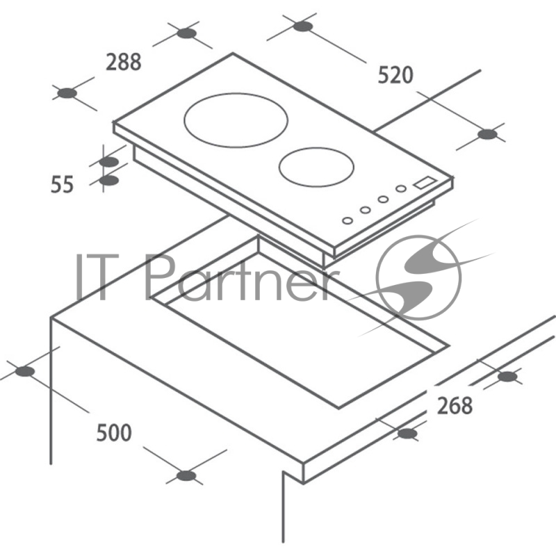 Электрическая варочная панель Candy CDH 30