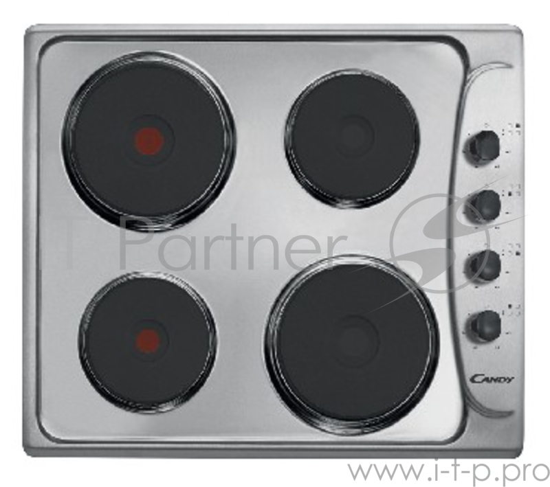 Электрич. варочная панель CANDY PLE 64 X (ШхГ) 58,5х51см. 4 радиальные зоны нагрева. 2 быстрые зоны нагрева. 6 ступеней нагрева. Защита от перегрева и авто отключение. Мощность 7,0 кВт. Цвет нерж. сталь.