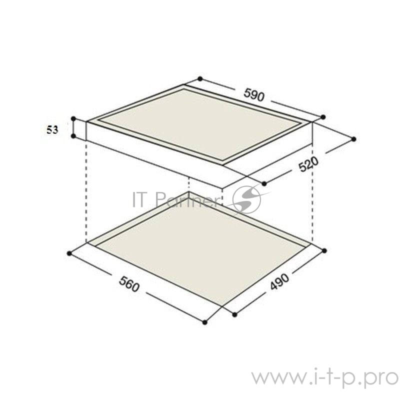 Индукционная варочная панель Hotpoint !! 5.1x59x52 см, Индукция, Функция Booster, Flexi Zone, Таймер, Сенсорное управление, скошеный край, кофе