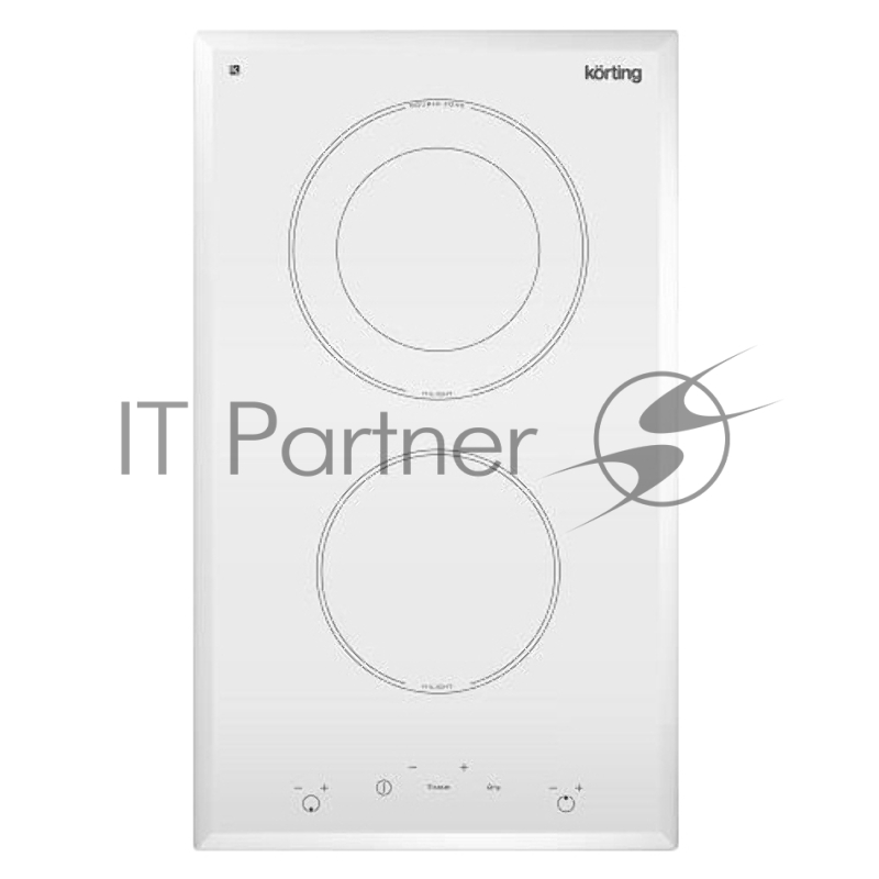 Домино Korting 5х29x51 см, стеклокерамика, сенсорное управление, белая