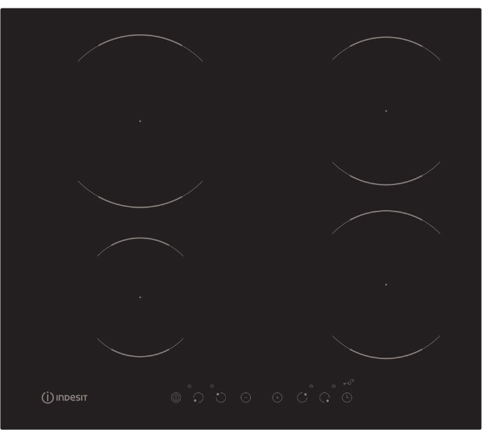 Индукционная варочная поверхность Indesit VIA 640 0 C черный