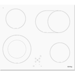 Встраиваемая электрическая панель Korting HK 62051 BW белая