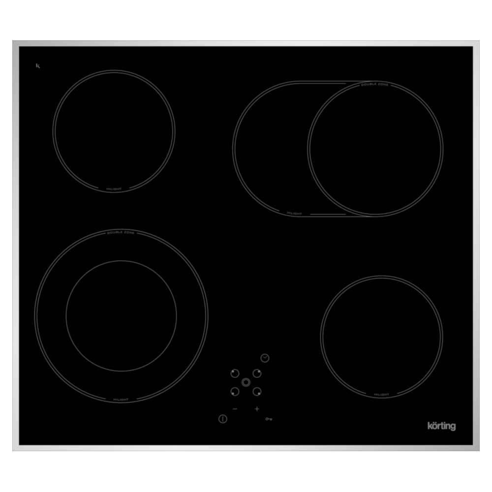Встраиваемые электрические панели Korting HK 62051 X черная