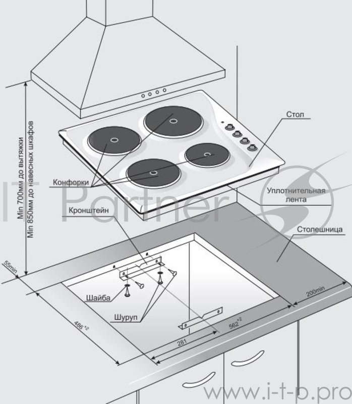 Варочная панель электрическая Gefest ЭС В СВН 3210