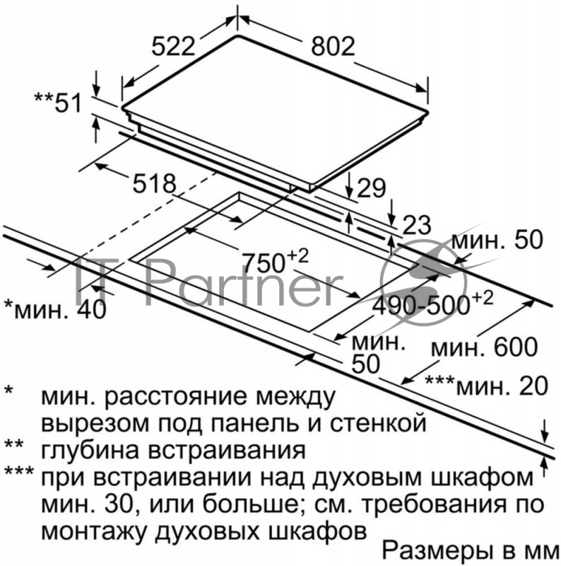 Варочная поверхность Bosch PXV851FC1E черный