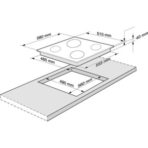 Варочная панель электрическая Fornelli PV 6017 DOLCE (черный)
