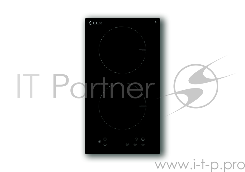Встраиваемая индукционная варочная панель LEX EVI 320 BL 3500Вт 2конф. 58х268х500мм 30см черный