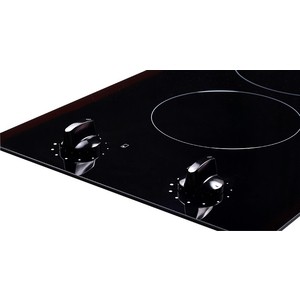 Домино Kuppersberg Электрическая независимая варочная поверхность стеклокерамическая, домино, ширина 30 см, 2 зоны ускоренного нагрева HI-Light, механическое управление, 12 уровней мощности, индикаторы остаточного тепла, цвет черный, без рамки
