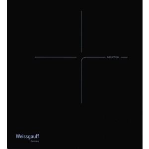 Индукционные варочные панели Weissgauff 60 см, индукционная, стеклокерамика Vitro Ceramic Glass, сенсорное+слайдерное управление, индикация степени нагрева, таймер, блокировка от детей, черная