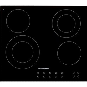 Электрическая варочная поверхность Kuppersberg Эл. независимая варочная поверхность стеклокерамическая, ширина 58 см, 4 зоны ускоренного нагрева HI-Light, 2 зоны с двойным расширением, сен-е упр-е, 4 цифровых дисплея, 9 уровней мощности, программиров