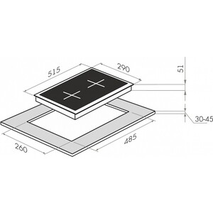 Электрическая панель MAUNFELD EEHE.32.4B • Тип: электрическая 30см• Тип установки: независимая• Управление: фронтальное, переключатели поворотные• 4 ножки-опоры (дают вам возможность выбора - использовать панель как настольную, отдельностоящую или в