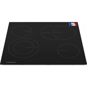 Электрическая панель MAUNFELD MVCE59.4HL.1SM1DZT-BK, черное стекло • Тип: электрическая 60см • Тип установки: независимая • Управление: фронтальное, сенсорное • Нагревательный элемент: Hi-Light, 4шт • Мощность конфорок, Вт: 2200/1000 , 2400/1500, 12