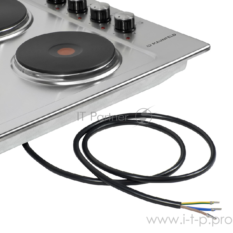 Электрическая панель MAUNFELD EEHS.64.4S Электрическая панель MAUNFELD EEHS.64.4S/ • Тип: электрическая 60см• Тип установки: независимая • Управление: боковое, переключатели поворотные • Нагревательный элемент: конфорка электрическая, 4шт • Мощность