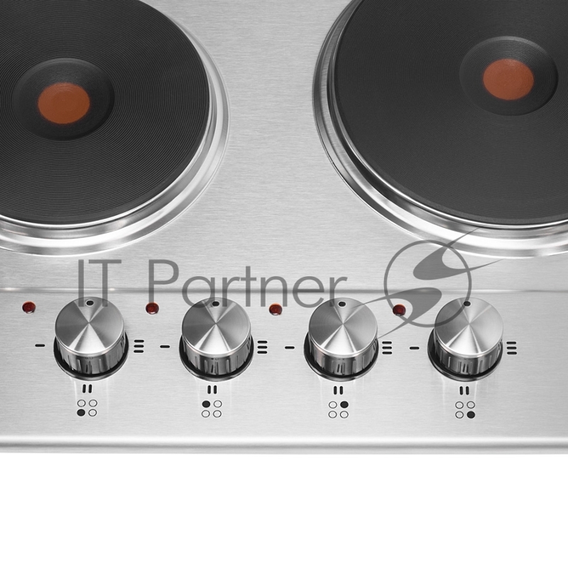 Электрическая панель MAUNFELD EEHS.64.4S Электрическая панель MAUNFELD EEHS.64.4S/ • Тип: электрическая 60см• Тип установки: независимая • Управление: боковое, переключатели поворотные • Нагревательный элемент: конфорка электрическая, 4шт • Мощность