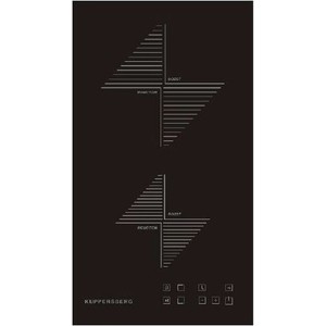 Домино Kuppersberg Индукционная независимая варочная поверхность стеклокерамическая, домино, ширина 30 см, 2 зоны индукционного нагрева, сенсорное управление, 3 цифровых дисплея, 9 уровней мощности, таймер, автоотключение, защита от перелива, защита