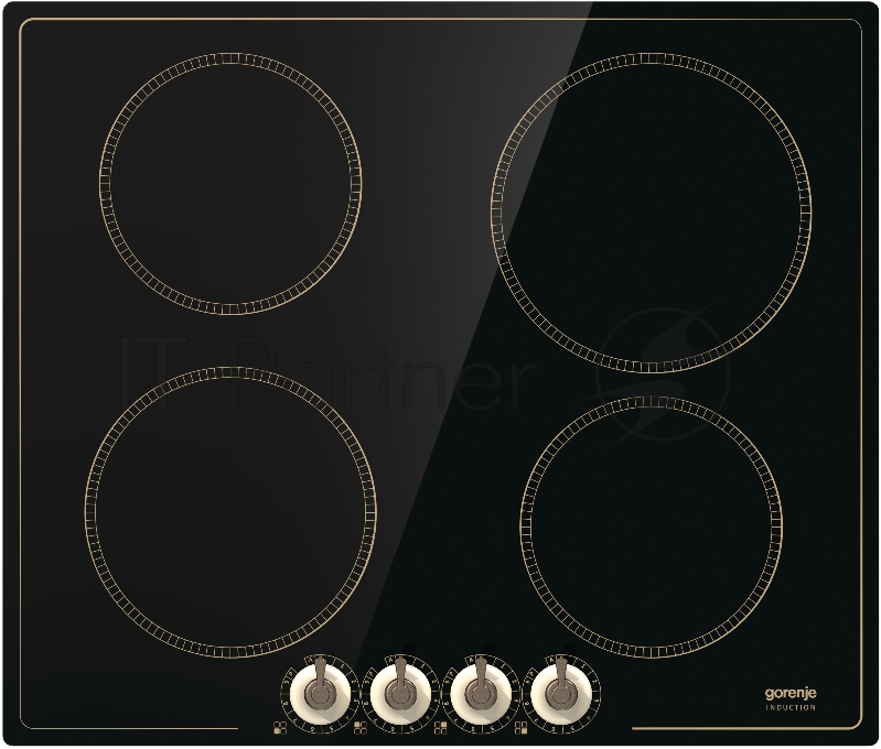 Варочная панель Gorenje IK640CLI Индукционная, Цвет: Слоновая кость, Индукционная варочная панель, Без рамки, Защитная блокировка от детей, Габаритные размеры (вхшхг): 9,2 ? 60 ? 51 см, Вес (брутто/нетто): 12,9 / 12,4 кг