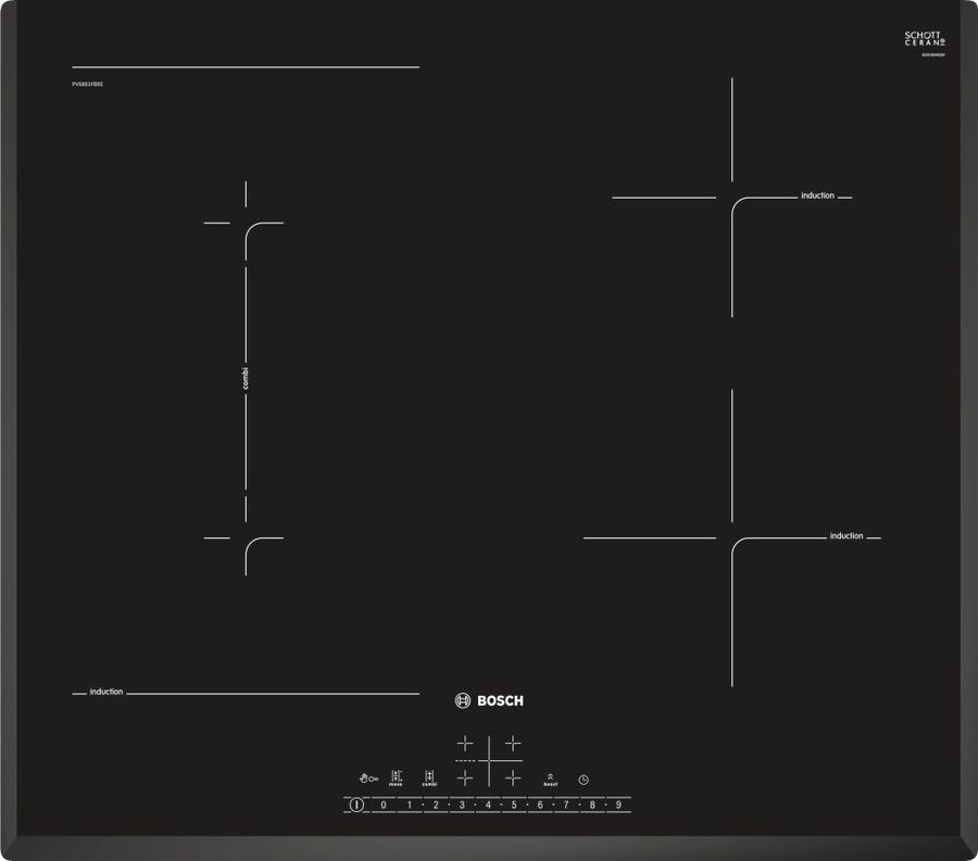 Индукционная варочная поверхность Bosch PVS651FB5E черный