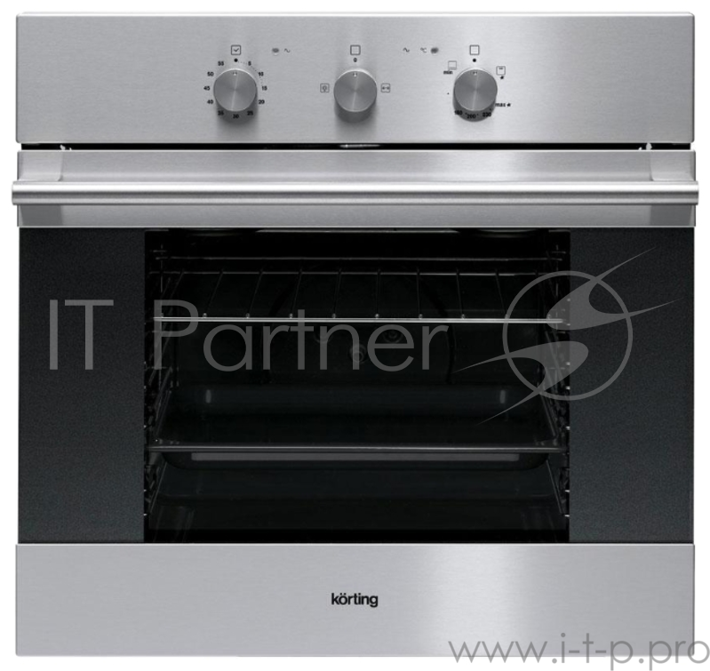 Встраиваемая газовая духовка Korting OGG 541 CFX нержавеющая сталь