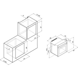 Газовый духовой шкаф FORNELLI FGA 45 STRETTO