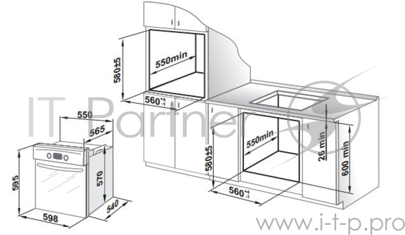 Духовой шкаф независимый электрический Gefest ЭДВ ДА 602-02 А
