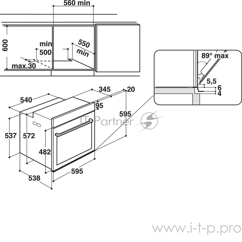 Встраиваемая электрическая духовка Hotpoint 59.5x59.5x56.4 см, 8 программ, 9 режимов, дисплей, телескопические направляющие на одном уровне, очистка паром, откидной гриль, 73л, песочный