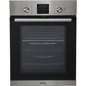 Встраиваемая электрическая духовка Korting OKB 7931 CMX / 59.6 х 45 x 55 см, 9 режимов нагрева, сенсорное электронное управление TouchControl, LED дисплей Cold White белого цвета, утапливаемые переключатели, телескопические направляющие на 1-м уровне