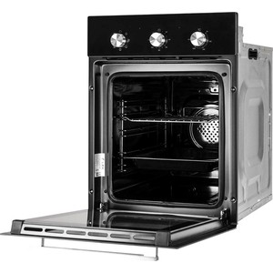 Духовой шкаф Электрический Lex EDM 4570 BL стекло черное